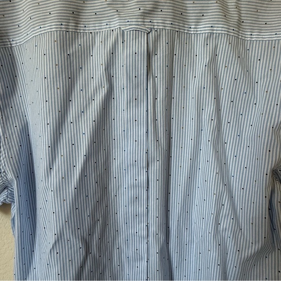 Ben Sherman Pinstripe Button Down Mens Short Sleeve Shirt Size XL - Picture 8 of 11
